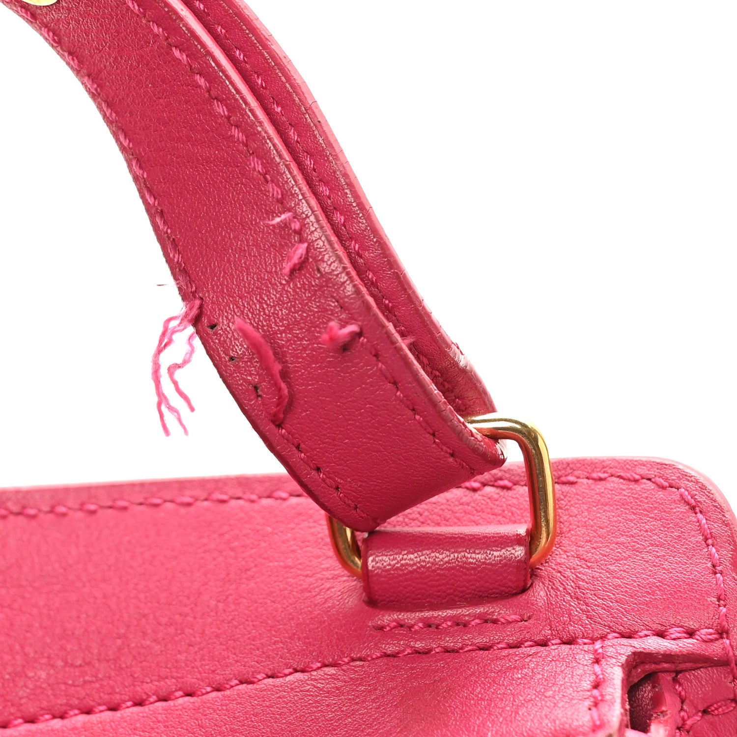 Saint Laurent Calfskin Small Classic Y Cabas Fuchsia 11 of 14