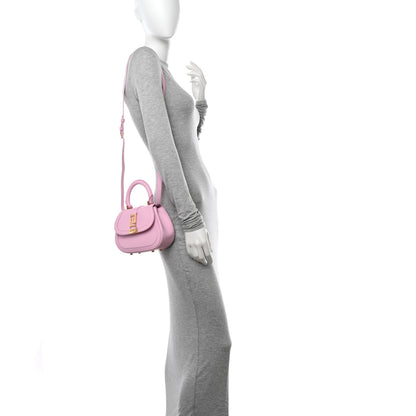 Versace Calfskin Greca Goddess Mini Top Handle Bag Pink 2 of 13