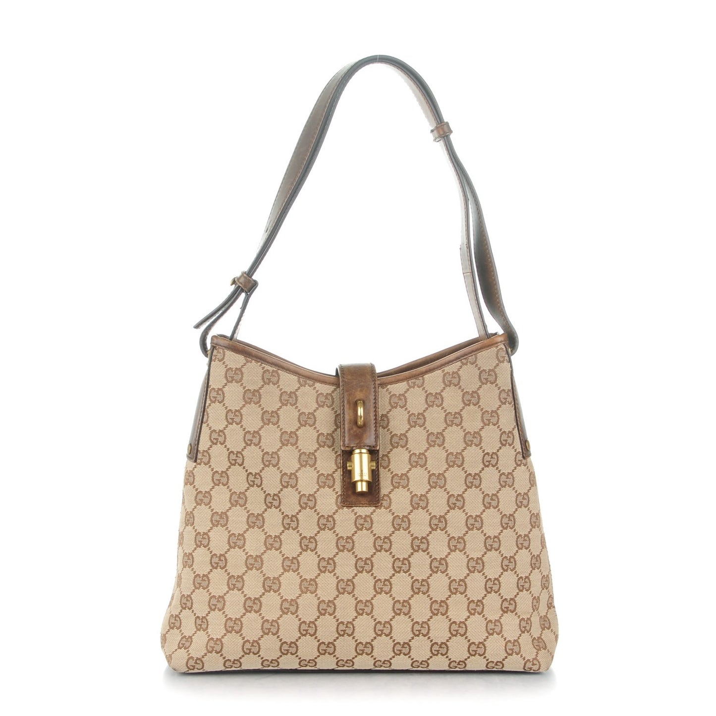 Monogram Piston Shoulder Bag Dark Brown