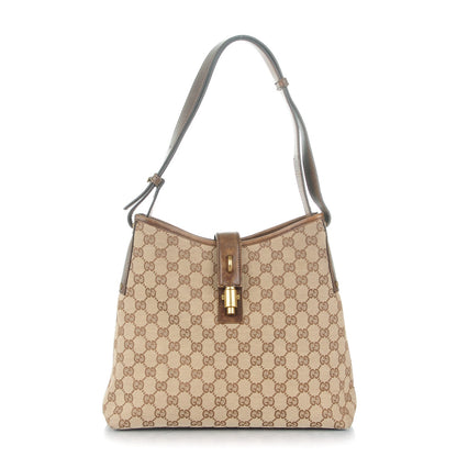 Gucci Monogram Piston Shoulder Bag Dark Brown 1 of 9