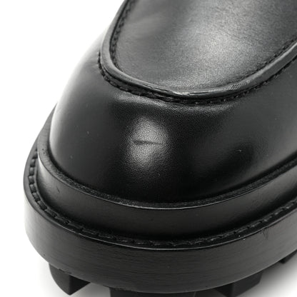 Hermes Calfskin Mens First Derby Shoes 40 Black 9 of 12
