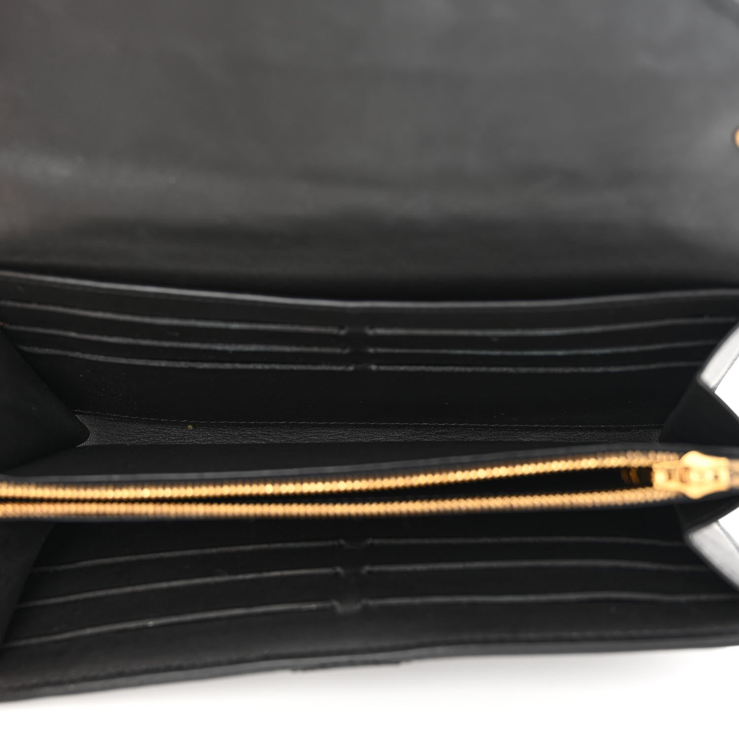 Louis Vuitton Calfskin New Wave Long Wallet Black 5 of 12