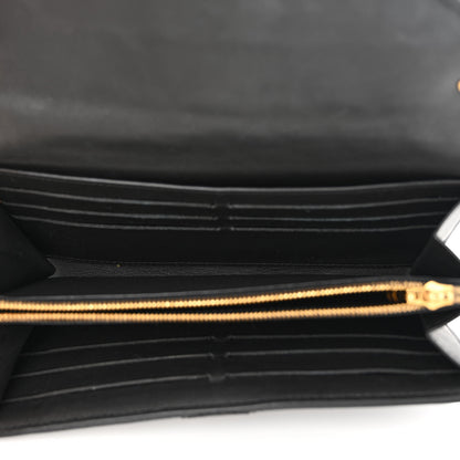 Louis Vuitton Calfskin New Wave Long Wallet Black 5 of 12