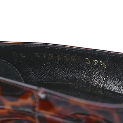 Saint Laurent Patent Tartaruga Kiki 85 Pump 39.5 Manto Naturale 8 of 8