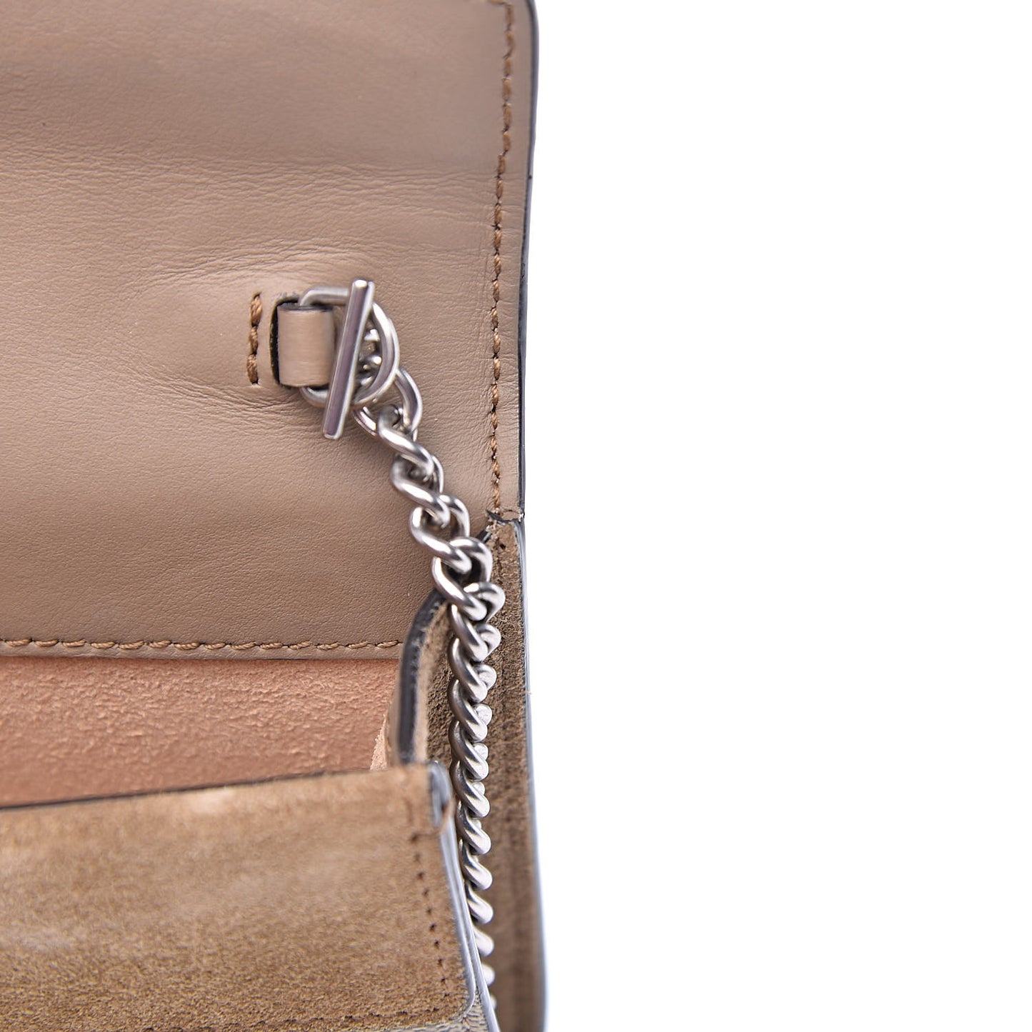 GG Supreme Monogram Super Mini Dionysus Shoulder Bag Taupe