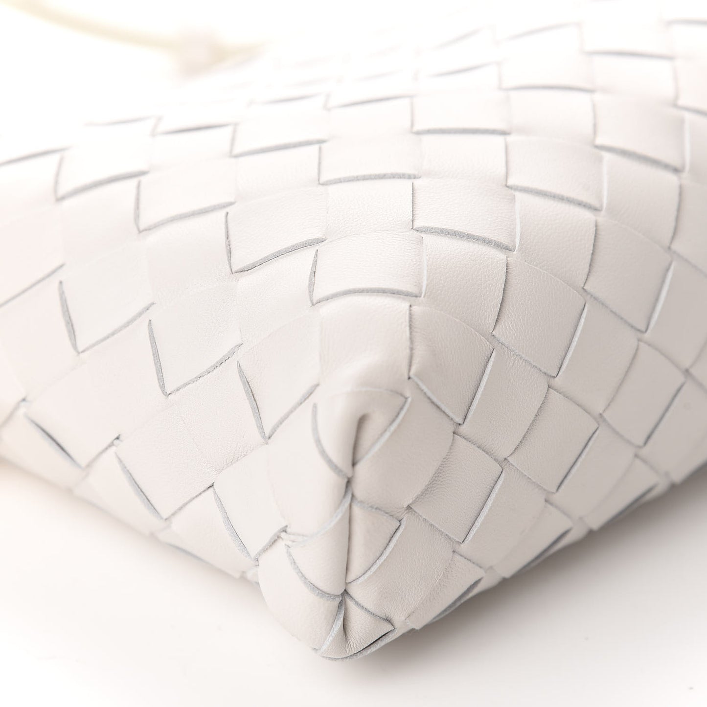 Nappa Intrecciato Crossbody Bianco