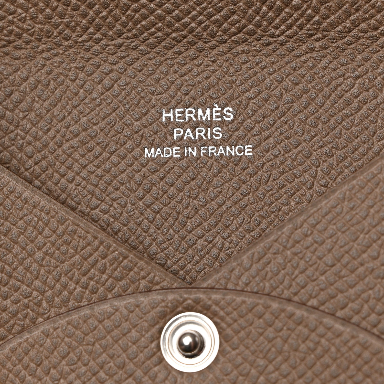 Hermes Epsom Calvi Card Case Etoupe 6 of 7