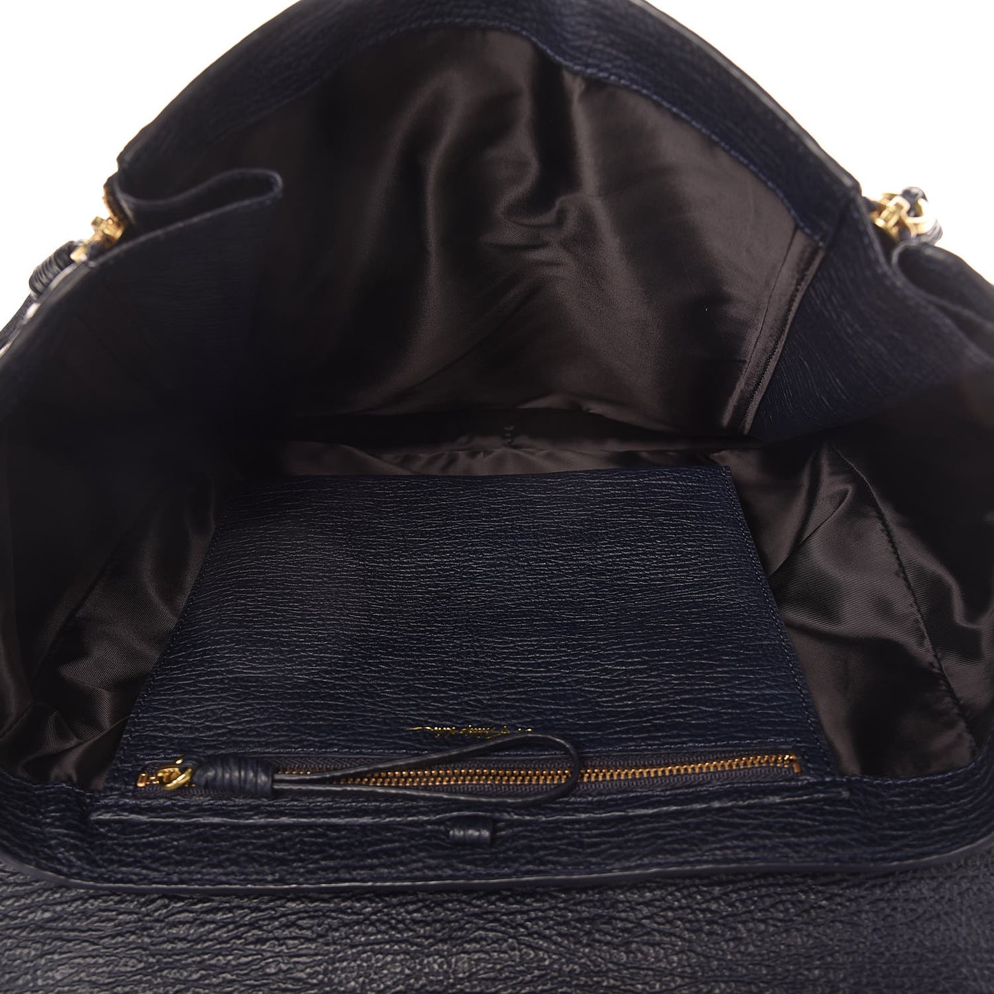 3.1 Textured Calfskin Large Pashli Satchel Ink