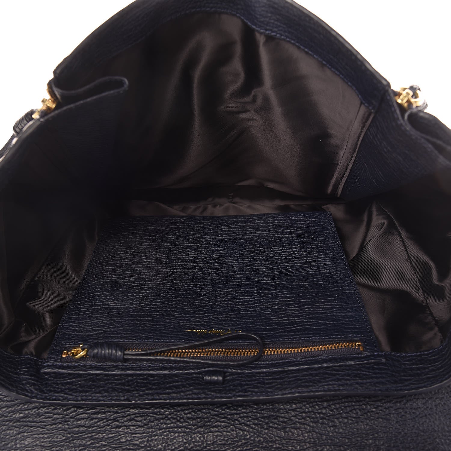 3.1 Phillip Lim 3.1 Textured Calfskin Large Pashli Satchel Ink 6 of 11