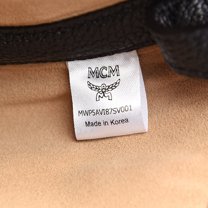 MCM Visetos Diamond Medium Tote Silver 7 of 9