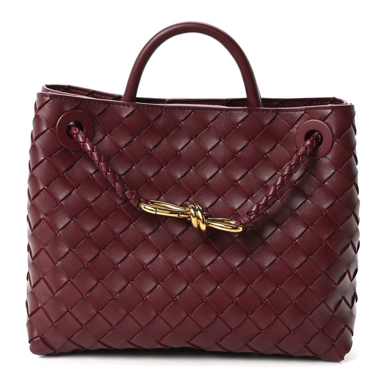 Bottega Veneta Nappa Intrecciato Small Andiamo Shoulder Bag Barolo 1 of 10