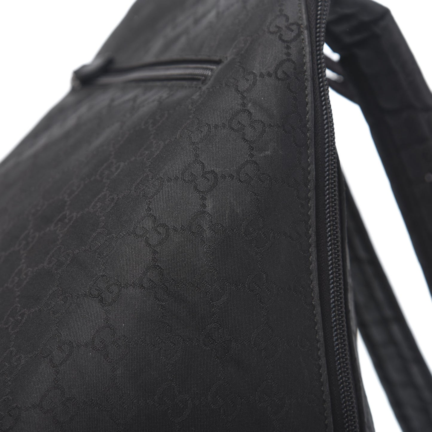 Nylon Monogram Medium Backpack Black