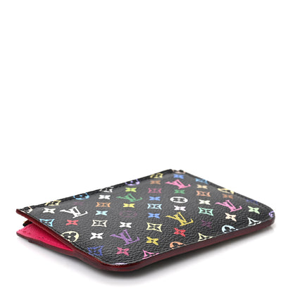 Louis Vuitton Monogram Multicolor Key Pouch Black Grenade 4 of 6