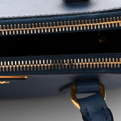 Prada Saffiano Small Galleria Double Zip Tote Bluette 13 of 13