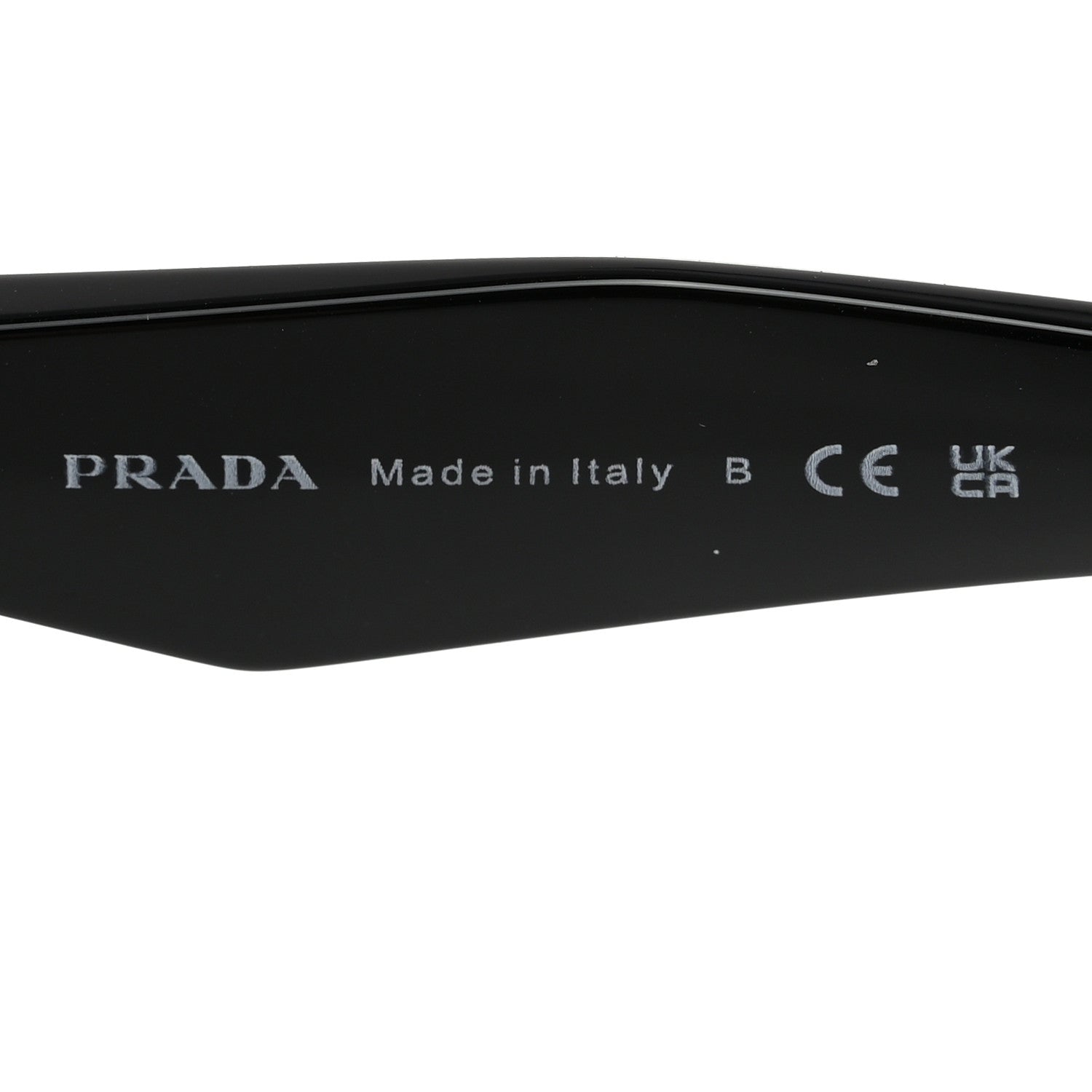 Prada Acetate Symbole Sunglasses SPR 19Z Black 6 of 8