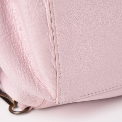Balenciaga Agneau Classic Hardware Zip Traveler Backpack Rose Poudre Rose Petunia 11 of 16