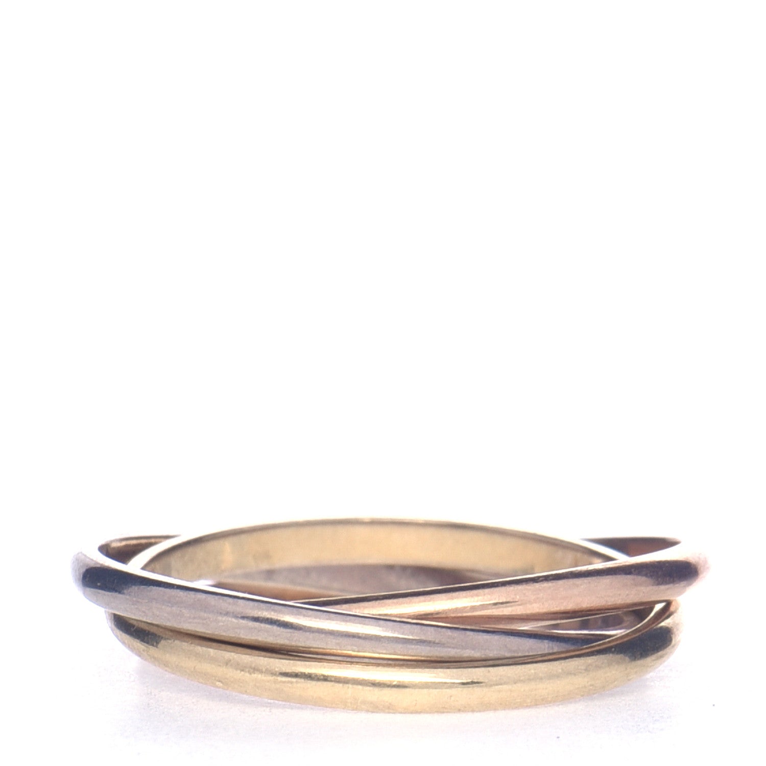 Cartier 18K Pink Yellow White Gold Extra Small Les Must De Cartier Trinity Ring 47 3 of 4