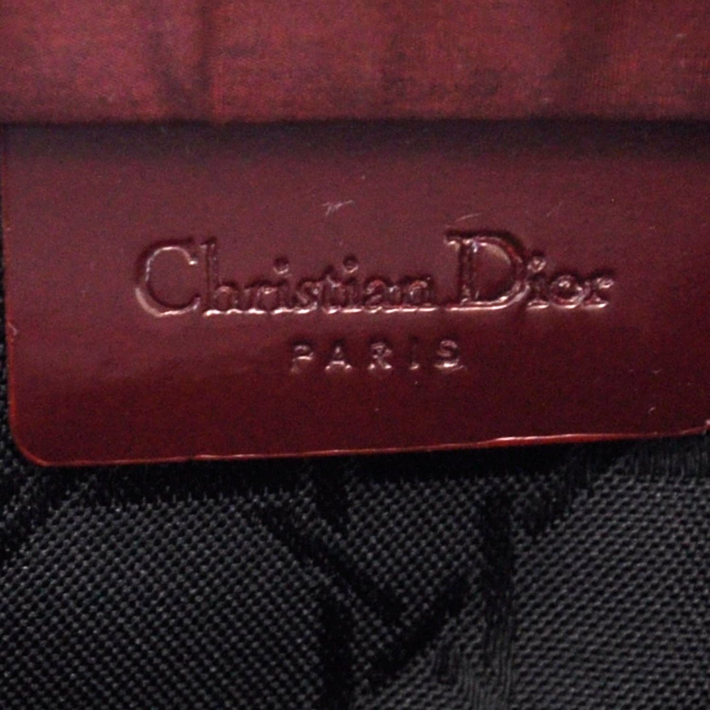 Leather Trousse Cosmetic Bag Rouge