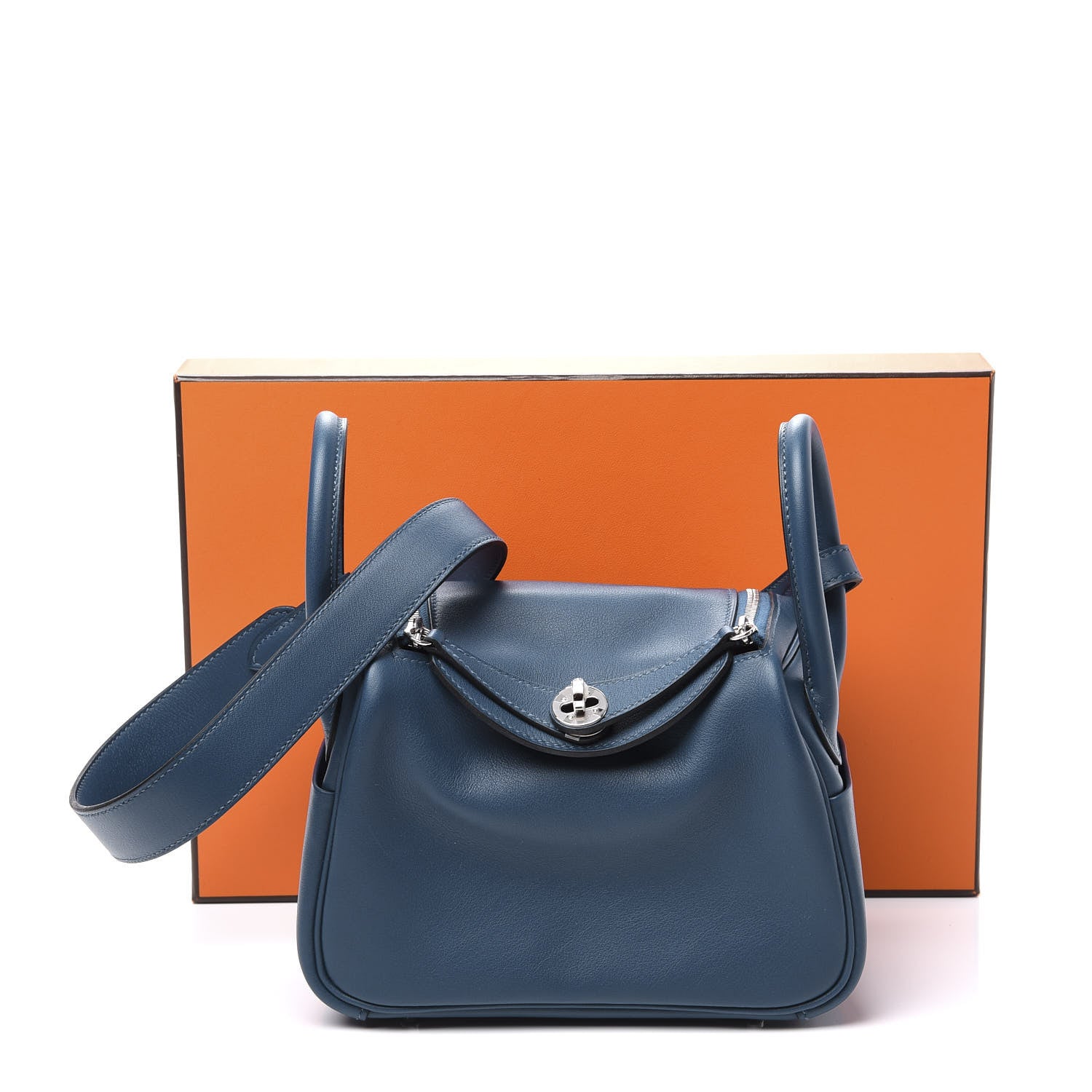 Hermes Swift Mini Lindy 20 Deep Bleu 11 of 11