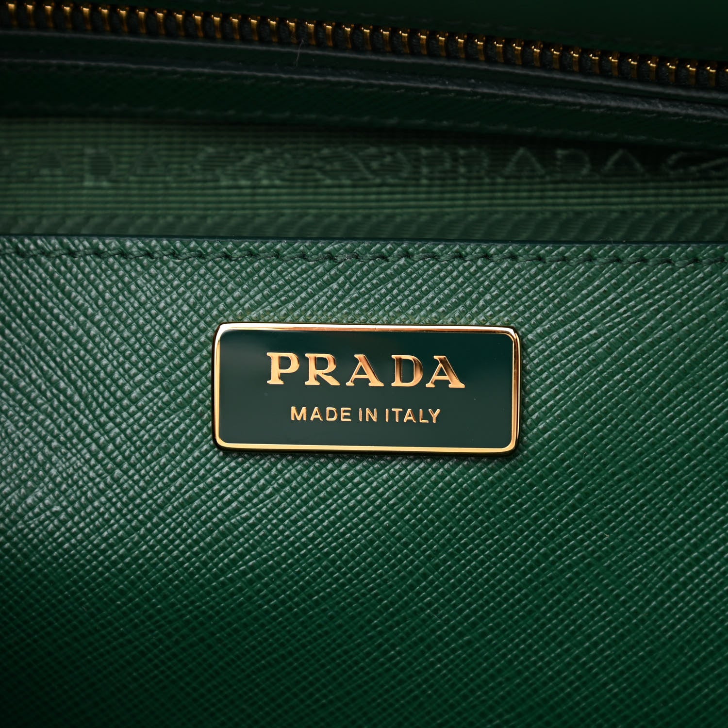 Prada Saffiano Lux Large Galleria Double Zip Tote Biliardo 5 of 7