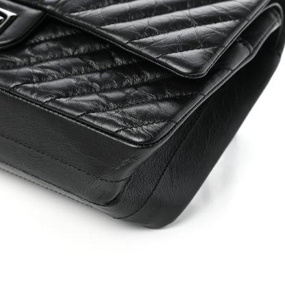 Chanel Aged Calfskin Chevron Quilted 2.55 Reissue 225 Flap So Black 10 of 10