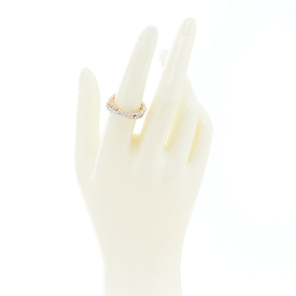 David Yurman 18K Rose White Gold Diamond Paveflex Two Row Ring 53 6.5 2 of 4