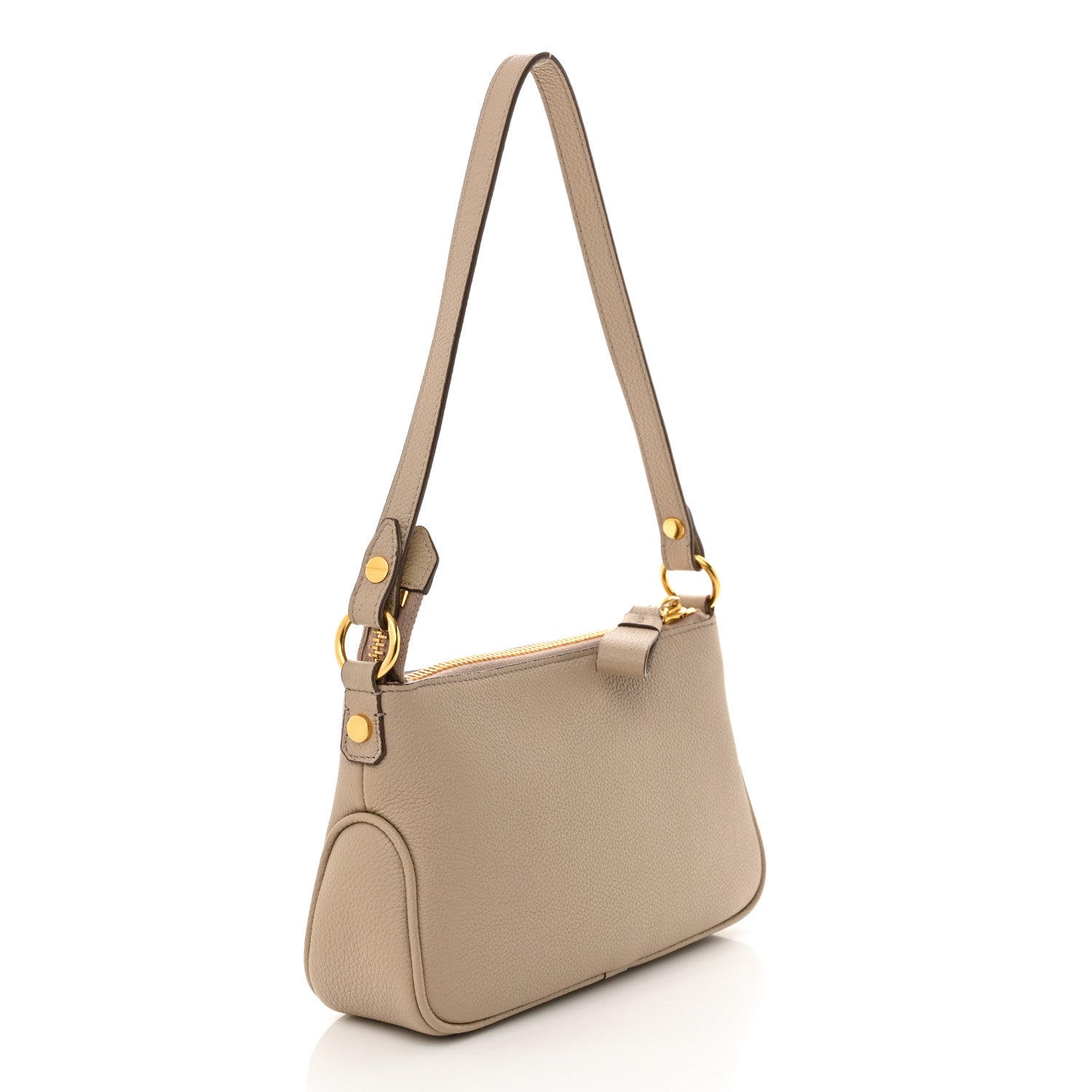 Tom Ford Calfskin Mini Jennifer Shoulder Bag Silk Taupe 3 of 11