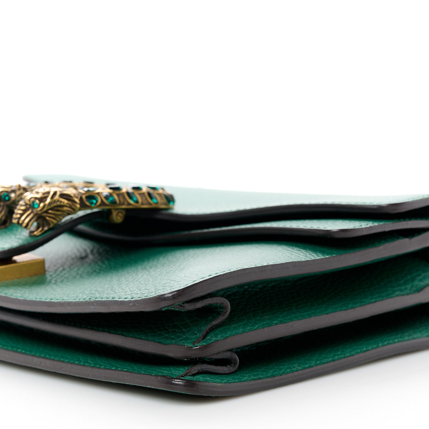 Gucci Pebbled Calfskin Small Dionysus Shoulder Bag Emerald 12 of 12