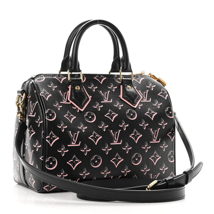 Louis Vuitton Monogram Fall for You Speedy Bandouliere 25 Black 3 of 9