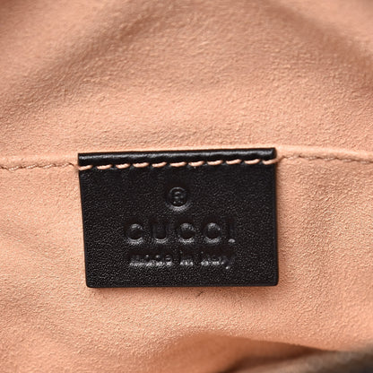Gucci Calfskin Matelasse GG Marmont Belt Bag 85 34 Black 6 of 10