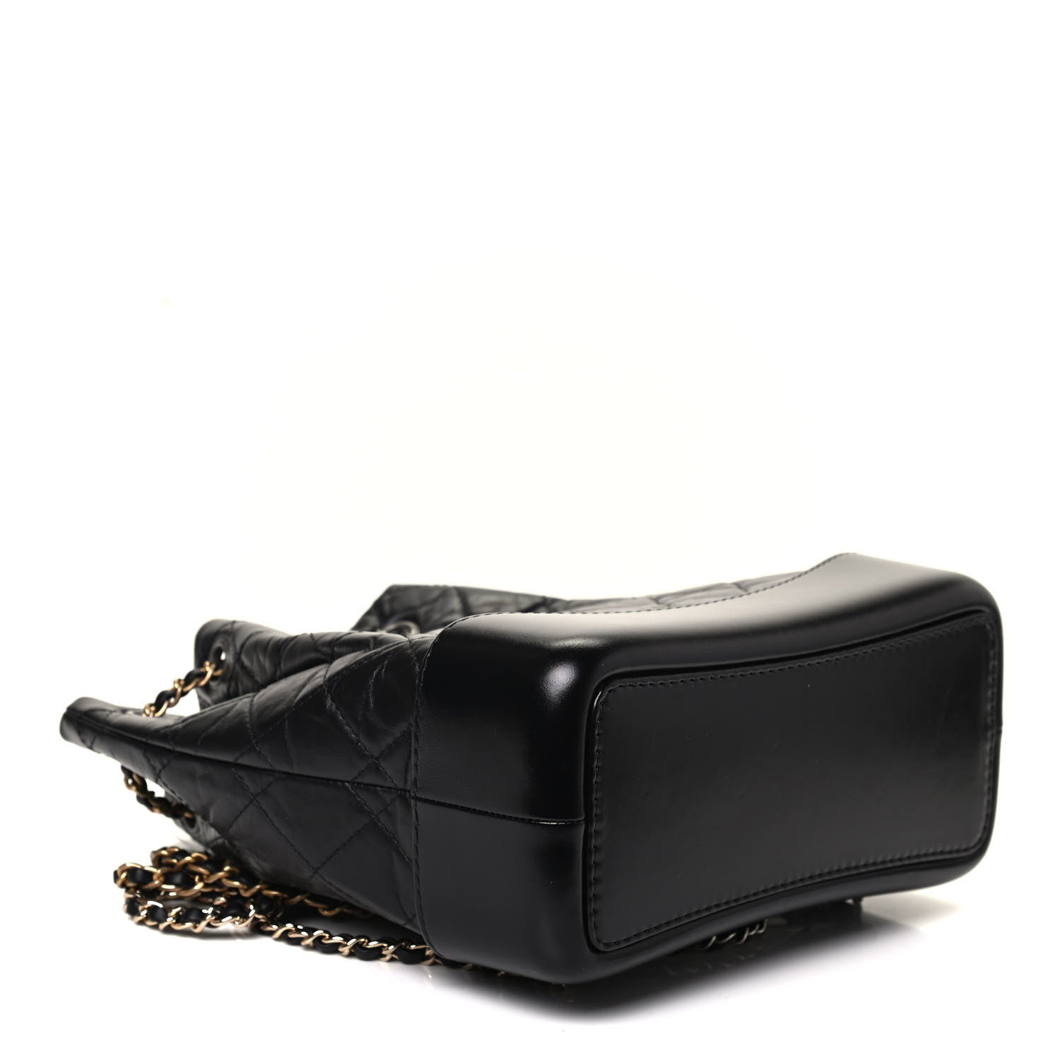 Chanel Aged Calfskin Quilted Small Gabrielle Backpack Black 3 of 4