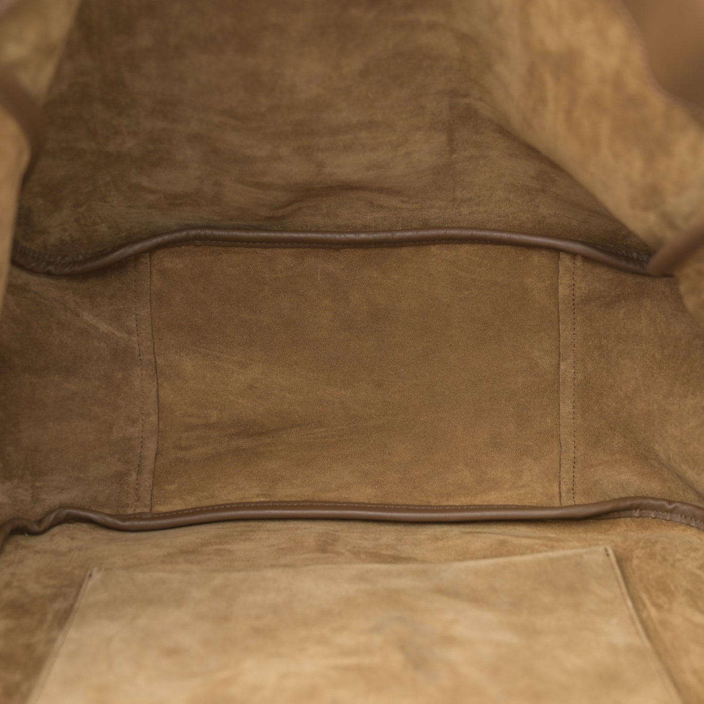 Suede Le 5 A 7 Bea Tote Caramel Cognac
