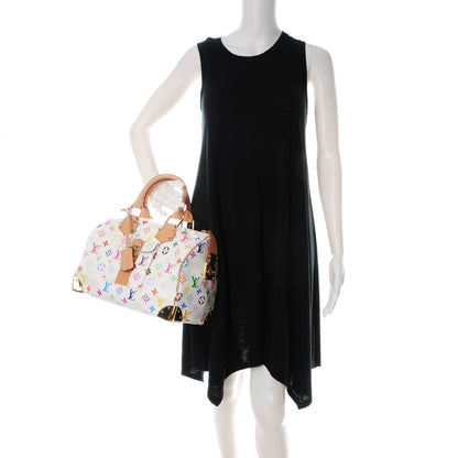 Louis Vuitton Monogram Multicolor Speedy 30 White 2 of 7