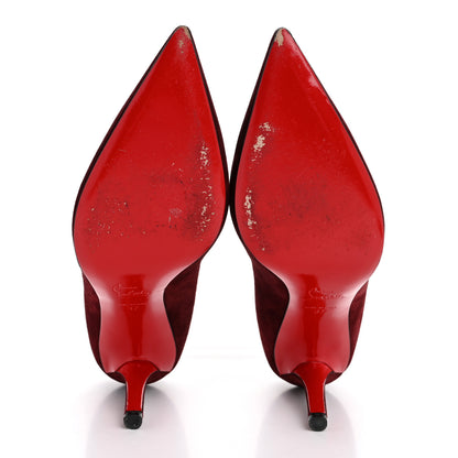 Christian Louboutin Veau Velours Apostrophy 85 Pumps 37 Orthodoxe 6 of 10