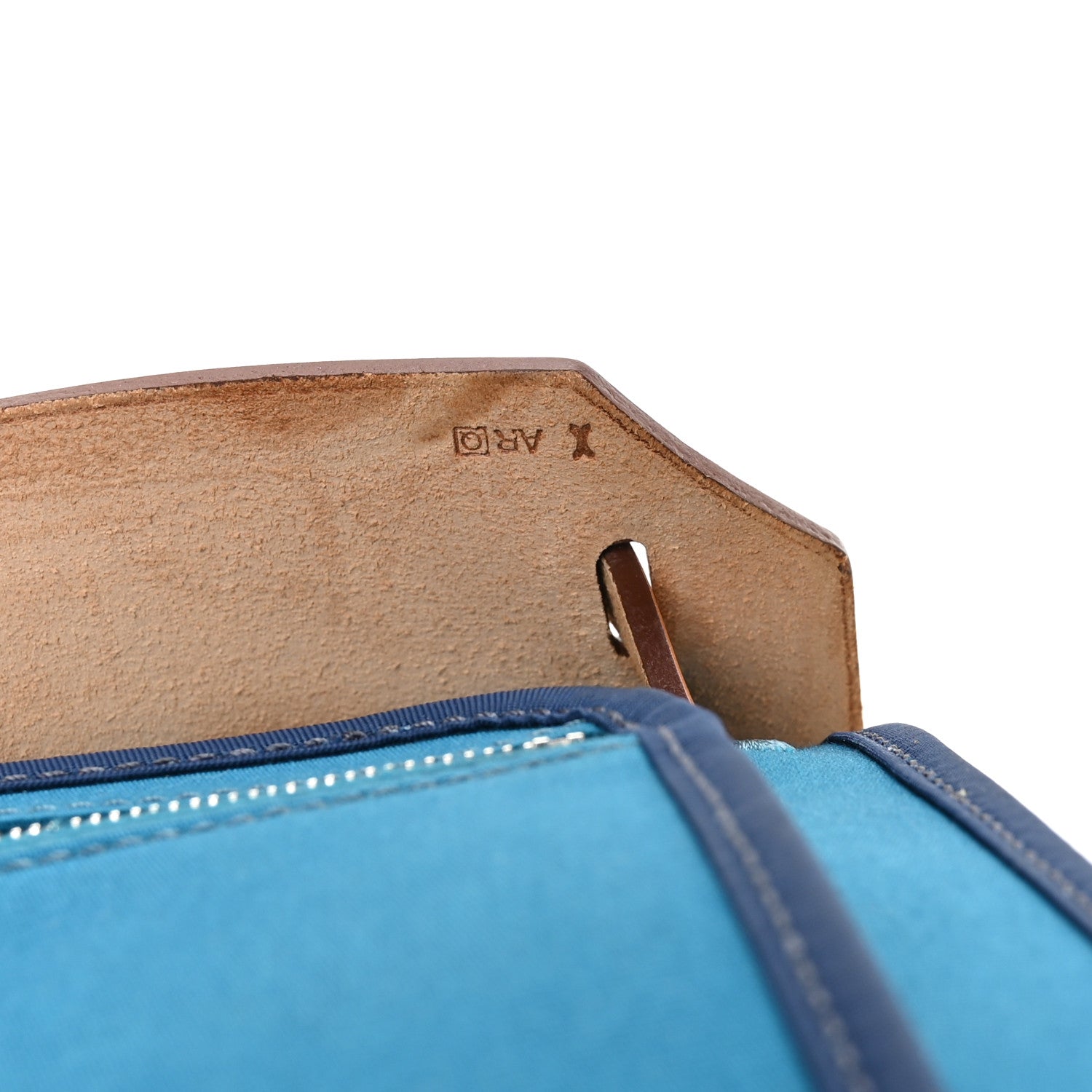 Hermes Toile Officier Vache Hunter Herbag Zip PM 31 Bleu Izmir Fauve 8 of 12