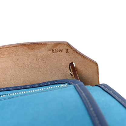 Hermes Toile Officier Vache Hunter Herbag Zip PM 31 Bleu Izmir Fauve 8 of 12