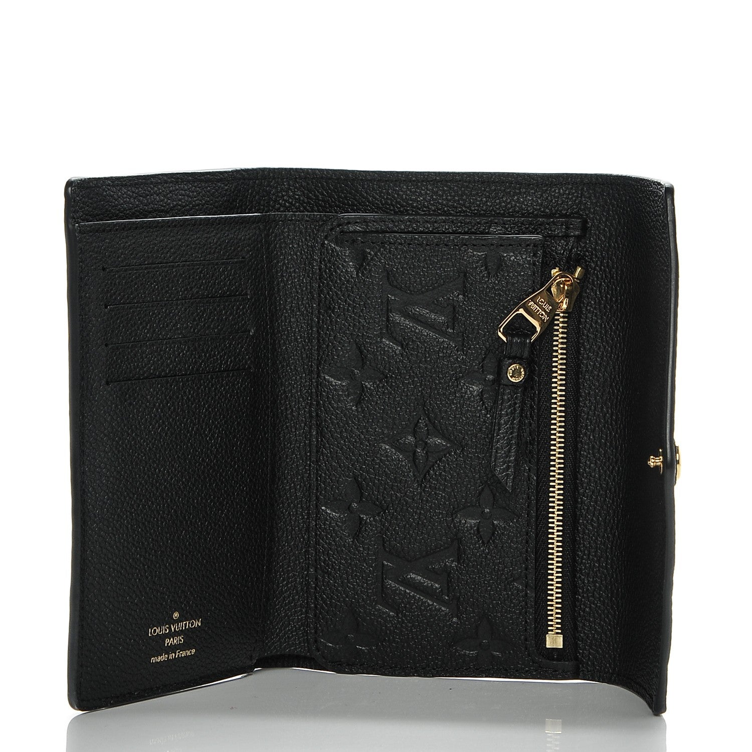 Louis Vuitton Empreinte Compact Curieuse Wallet Black 5 of 6