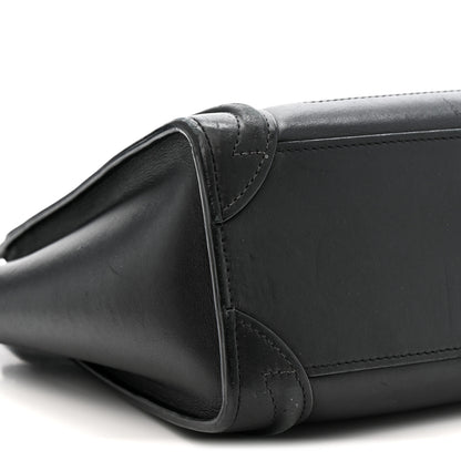 Celine Smooth Calfskin Nano Luggage Black 10 of 17