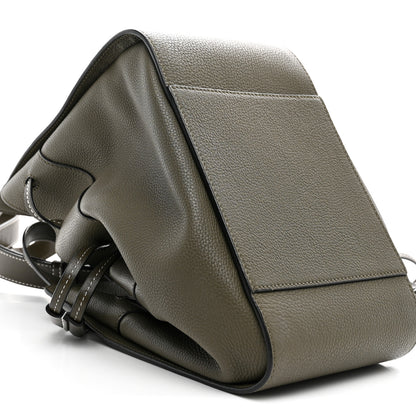 Loewe Soft Grained Calfskin Compact Hammock Shoulder Bag Khaki Green 9 of 10