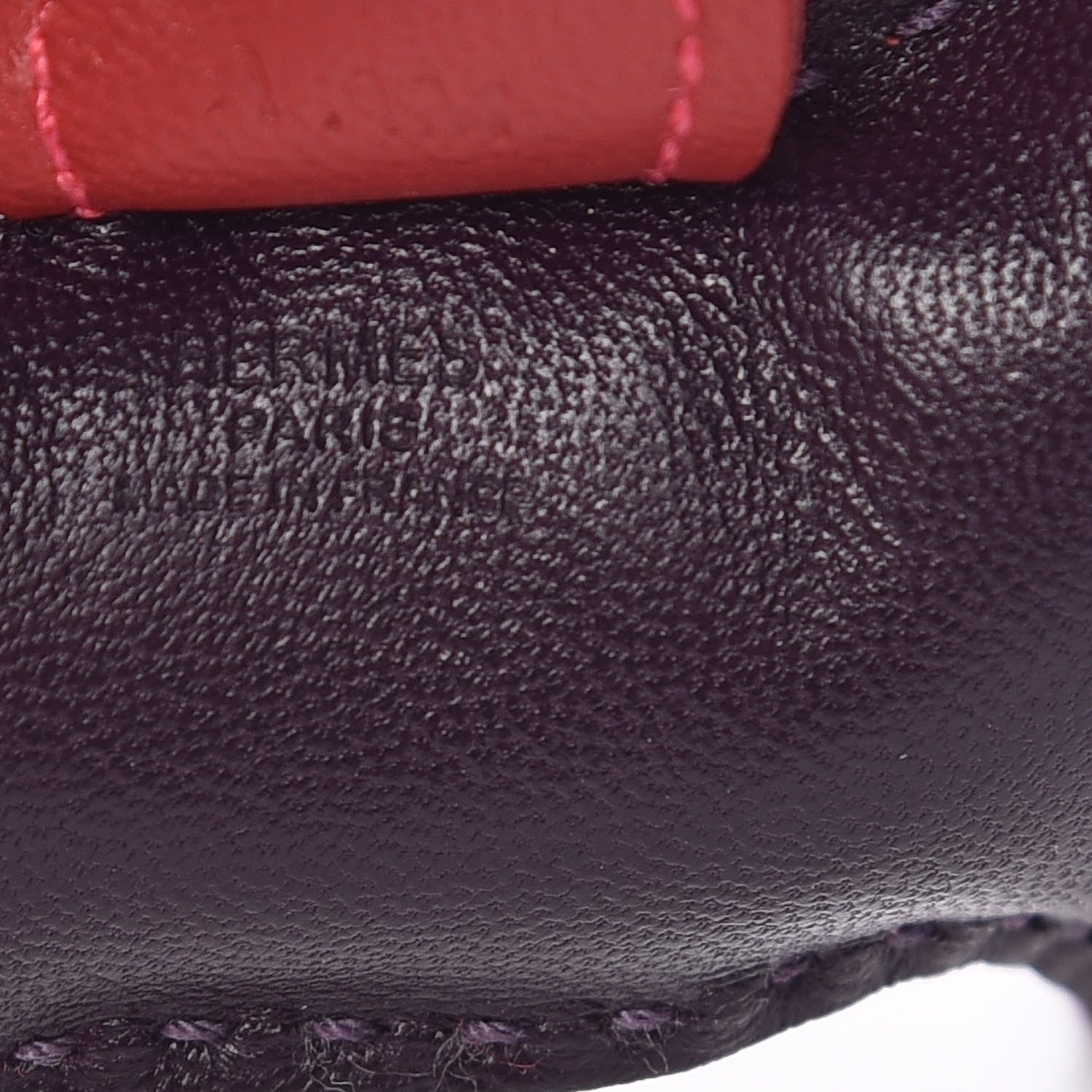 Hermes Milo Lambskin Grigri Rodeo Horse Bag Charm PM Raisin Flamingo Rouge Vif Argile 5 of 6
