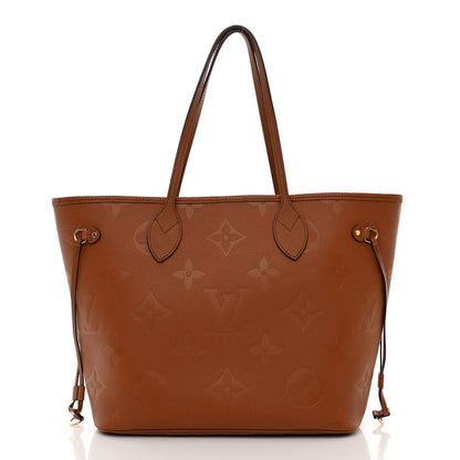 Louis Vuitton Empreinte Monogram Giant Neverfull MM Cognac 3 of 10
