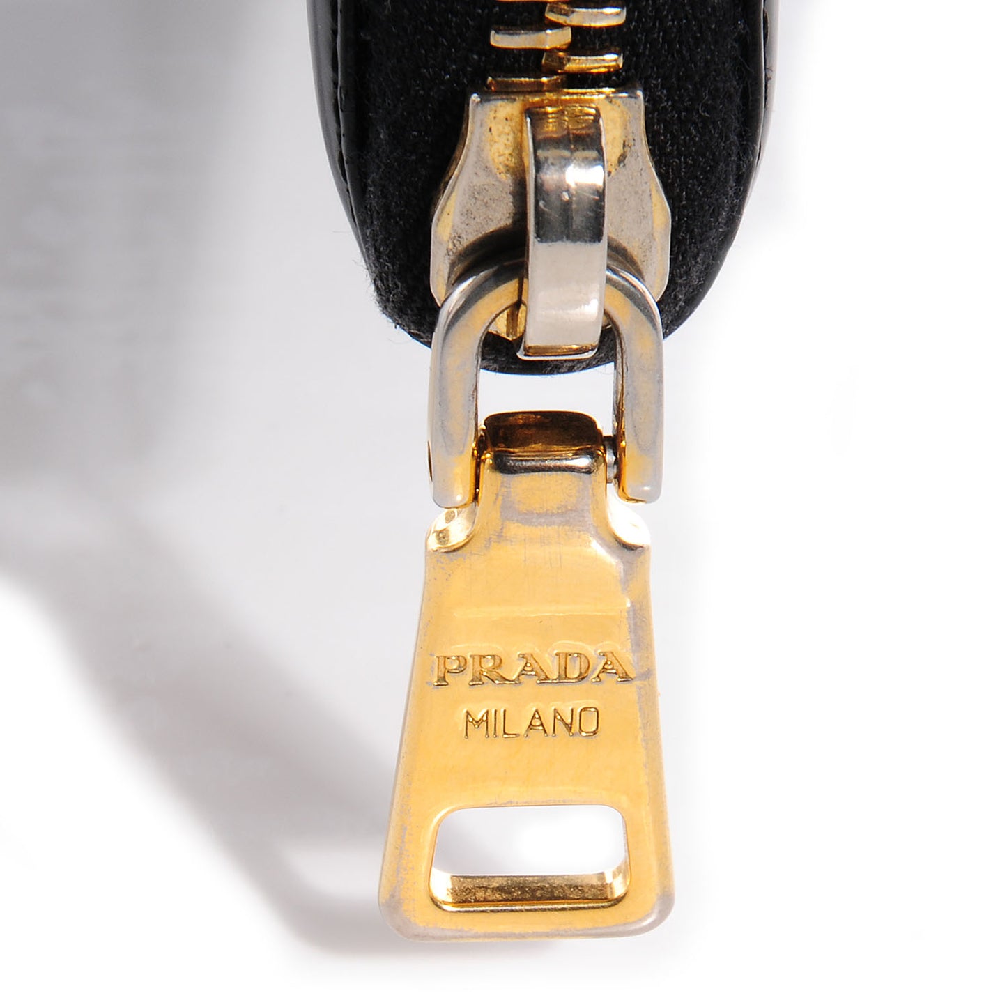 Spazzolato Zip Around Wallet Nero Black