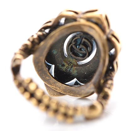 Gucci Metal Pearl Ring 13 Aged Gold 4 of 5