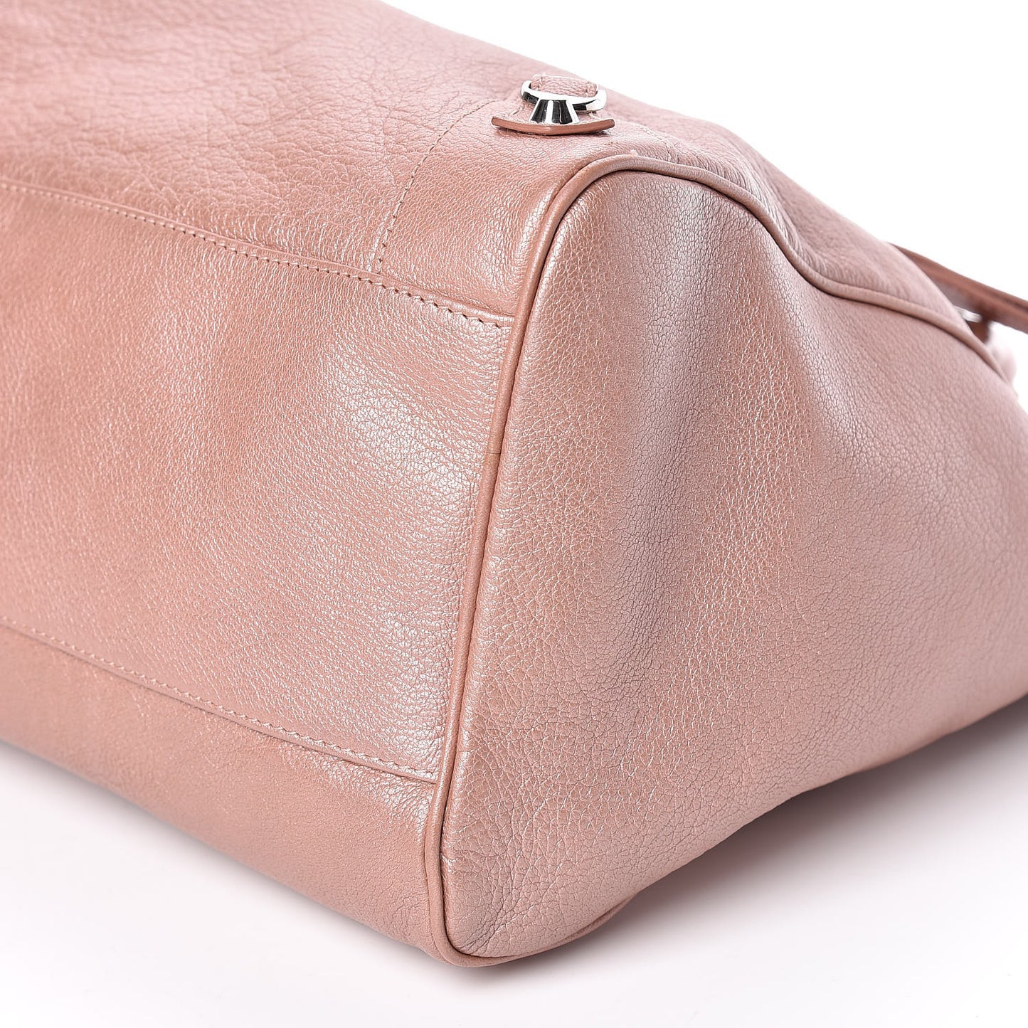 Pearlescent Goatskin Classic Palladium Hardware Velo Rose Rose Light