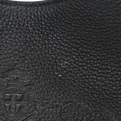 Prada Vitello Phenix Embossed Logo Hobo Black 12 of 12