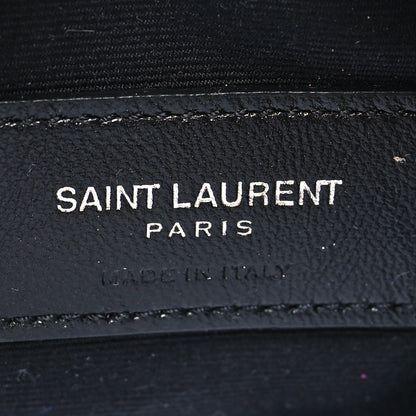 Saint Laurent Grain De Poudre Matelasse Monogram Baby Lou Camera Bag Electric Fuxia 6 of 10