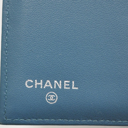 Chanel Lambskin Quilted Large Flap Wallet Turquoise 7 of 9