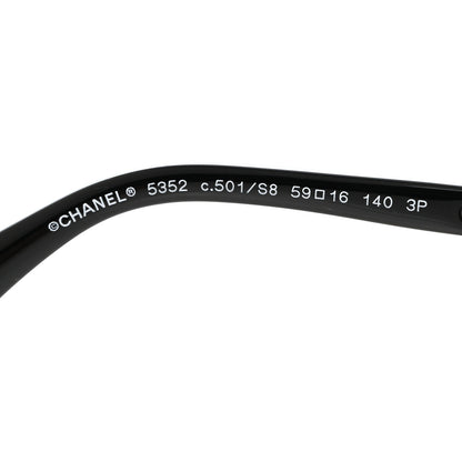 Chanel Chain Polarized Sunglasses 5352-A Black 5 of 8