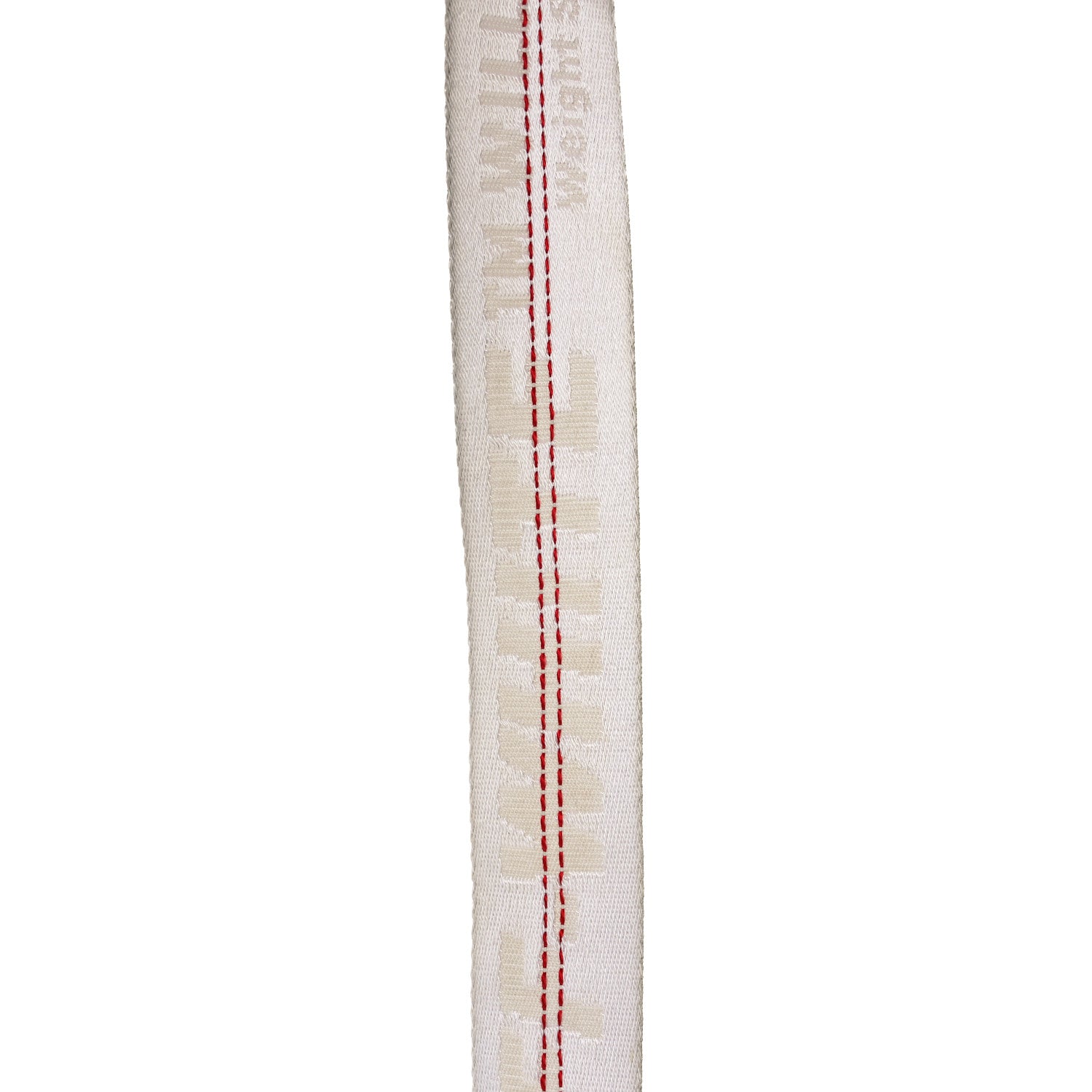 Off-White Saffiano Striped Mini Diag Binder Clip Bag White Black 9 of 11