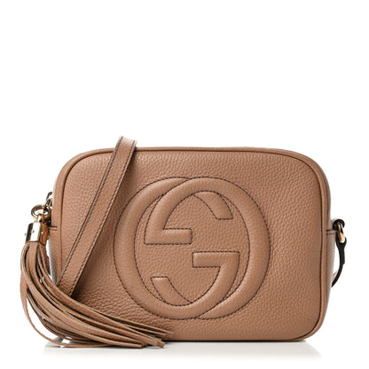 Gucci Pebbled Calfskin Small Soho Disco Bag Rose Beige 1 of 5
